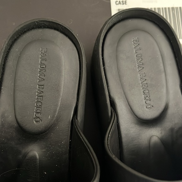 Paloma barcelo minisi flatform slides leather size 39 US 9 $380. Worn once - Picture 3 of 5